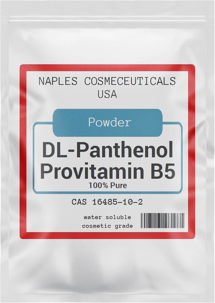 100% Pure Panthenol Powder, DL-Panthenol Powder, Provitamin B5 for Hair Care, Skin, Nails Deep Mousturizer, Use in Cosmetic Formulations or Add to Your Favorite Products (2 oz)