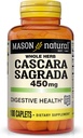 MASON NATURAL Cascara Sagrada 450 mg, Herbal Supplement for Normal Digestive Function Support, 100 Caplets