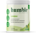 Greens Powder: Antioxidant Boost, Cardiovascular Health, Gut Health, 24 Organic Fruits & Veggies, Gluten Free, Vegan, No Sugar Added, Non GMO, Made in The USA, 25 Servings