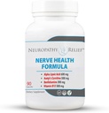 Neuropathy Relief™ Nerve Health Formula - Advanced Support with Alpha Lipoic Acid, Acetyl-L-Carnitine, Benfotiamine, and Vitamin B12-90 Capsules