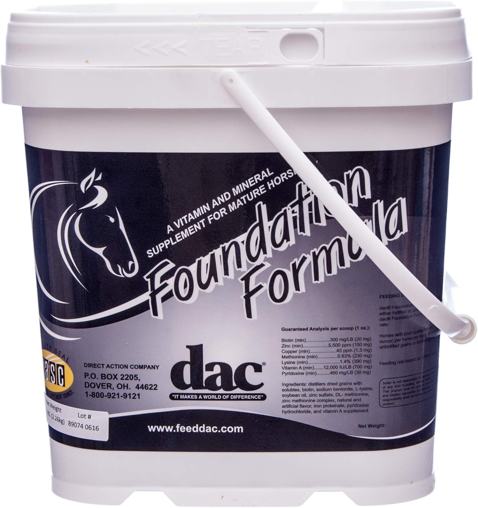 DAC Foundation Formula 5 lb Hoof and Hair Supplement