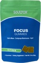 Soultox Focus Lion's Mane Gummies - Citrus Flavor - Vegan Formulation with Organic Lions Mane and Cordyceps - Enhance Memory, Focus and Energy - Citrus Flavor - Single Pack