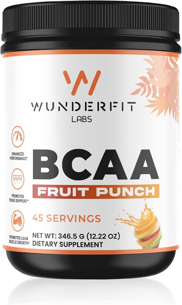 BCAA (Fruit Punch), Powder, 45 Servings