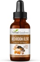 Nootropic 8-in-1 Mushroom Extract Liquid - 1 fl. oz Bottle | Lion's Mane, Reishi, Turkey Tail, Cordyceps, Chaga, Maitake, Shiitake & Oyster Mushroom Tincture | Immune Support & Cognitive Function