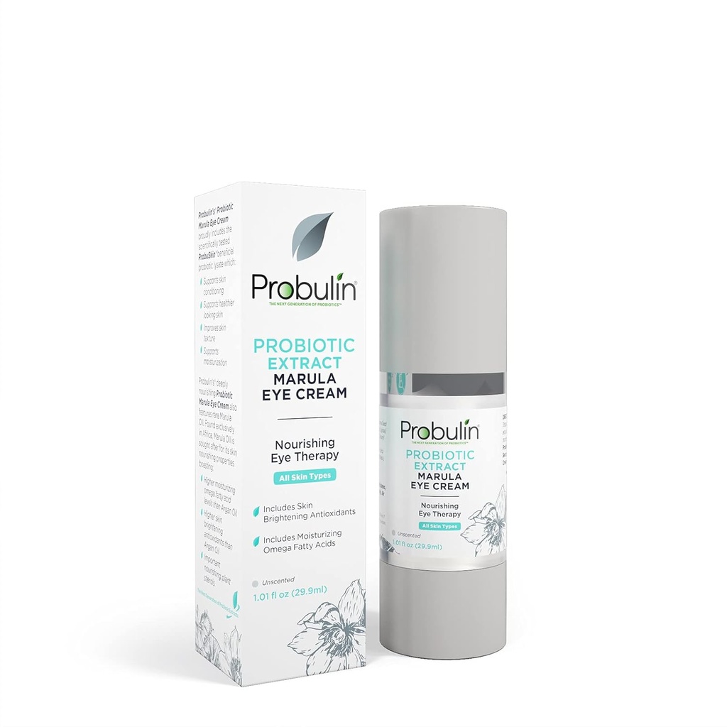 Probulin Probiotic Extract Eye Cream, Nourishing Eyes Therapy for Women, Skin Care Hydrating Gel with Marula Oil and Antioxidants, 1.01 oz