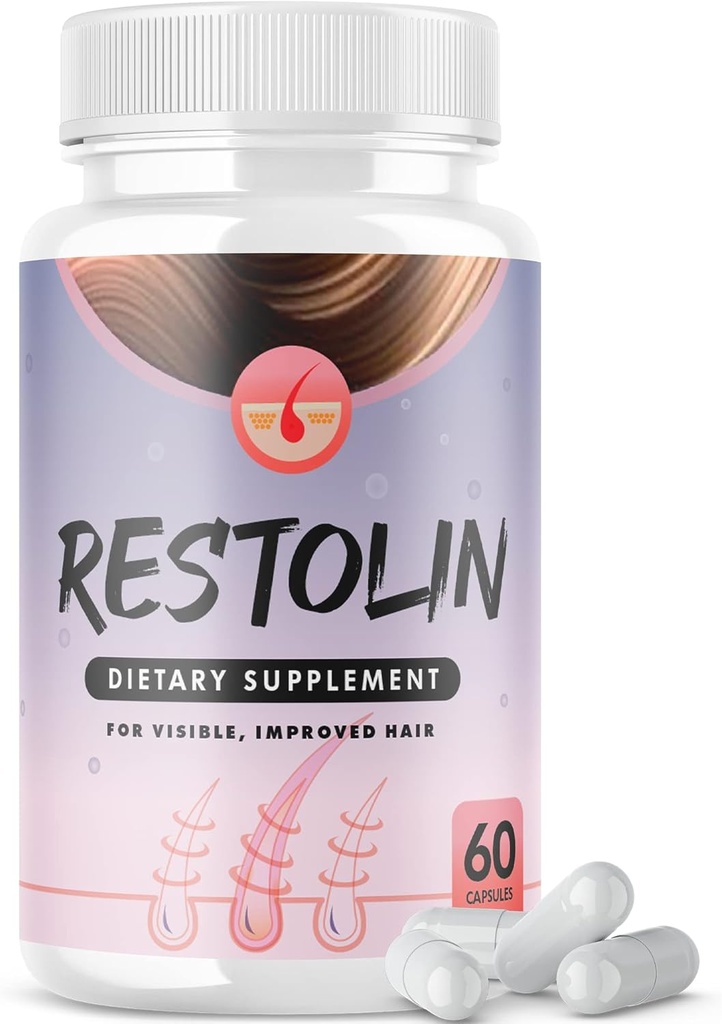 Restolin Advanced Hair Regrowth Growth Pills Supplement (60 Capsules)