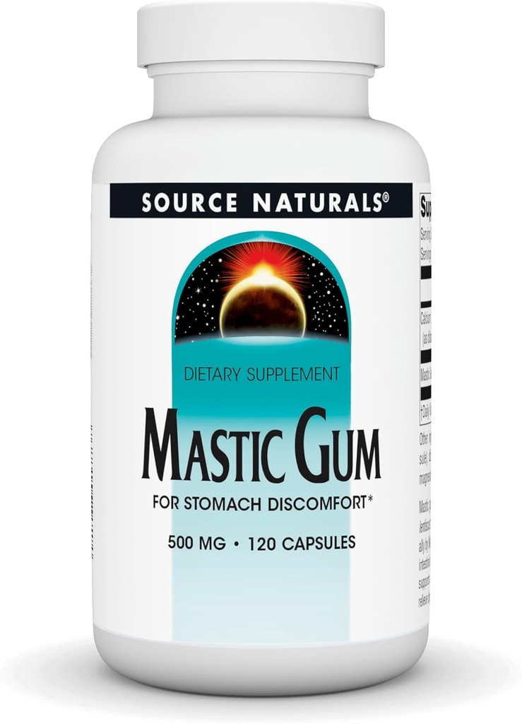 Source Naturals Mastic Gum for Stomach Discomfort* 500 mg - 120 Tablets
