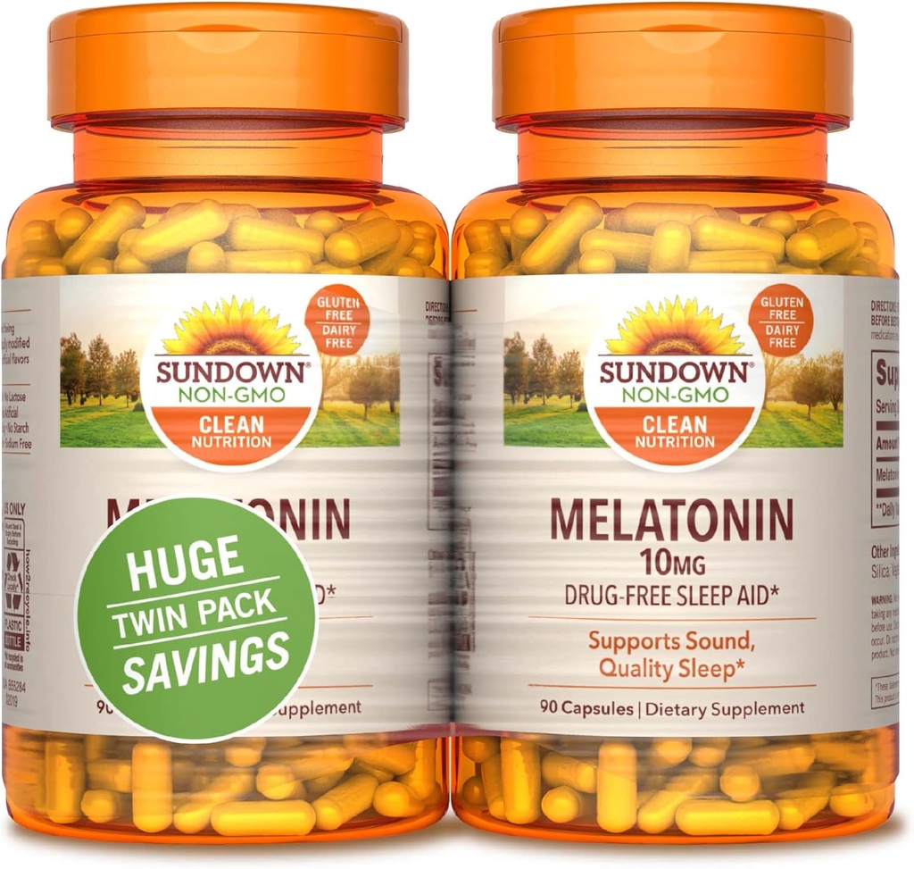 Sundown Melatonin, 90 Count (Pack of 2)