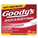 Goody's Back and Body Pain Relief Powder, 24 ct (Pack of 1)