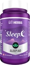 Sleep-X | Natural Sleep Supplement | Powerful Herbal Sleep Aid with Premium Grade Amino Acids and Standardized Herbal Extracts