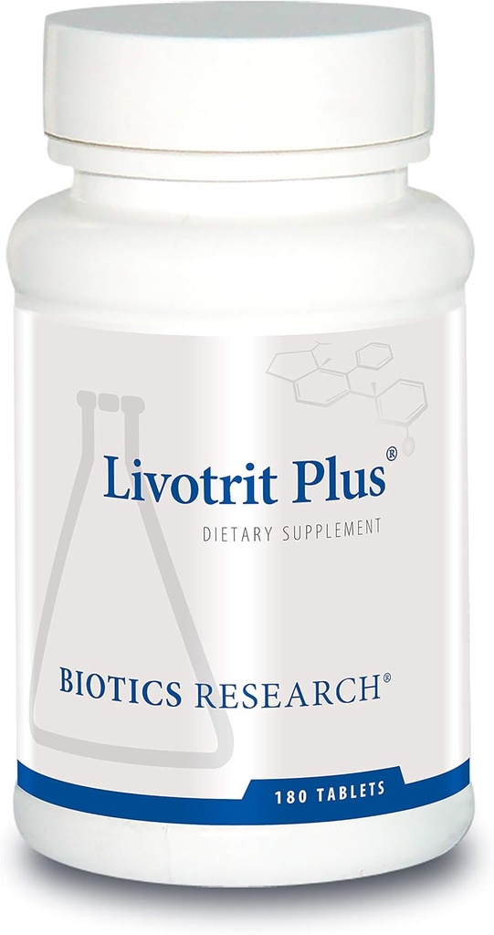 Biotics Research Livotrit Plus Liver Cleanse and Detox Support Supplement Natural Non GMO Herbal Blend with Milk Thistle 180 Tablets