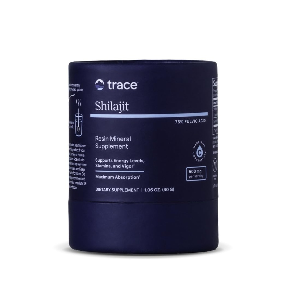 Trace Minerals Shilajit Resin - Himalayan Shilajit Resin for Overall Wellness - Immunity Support - Energy, Brain & Digestive Health Support - ConcenTrace - 450mg Per Serving (60 Servings)