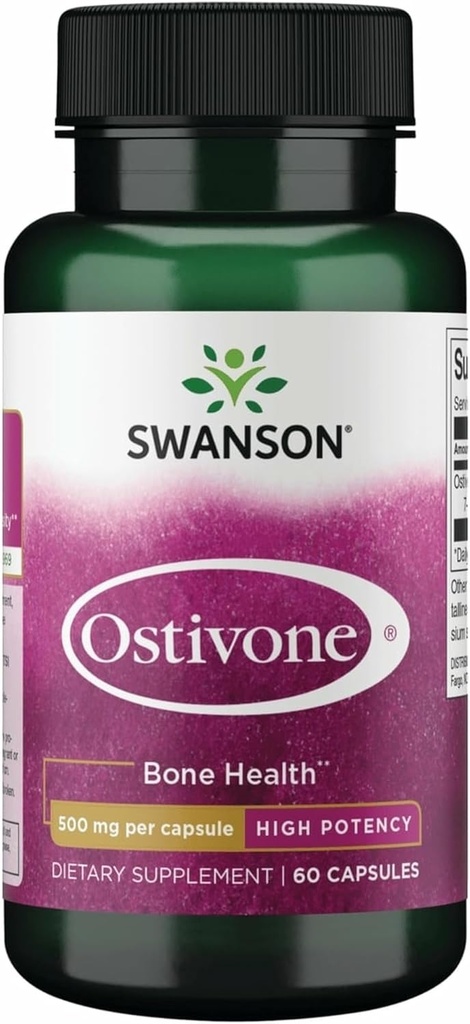 Swanson High Potency Ostivone 500 Milligrams 60 Capsules