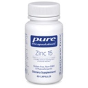 Pure Encapsulations Zinc 15 mg - Zinc Picolinate Supplement for Immune System Support, Growth & Development - for Wound Healing - 60 Capsules