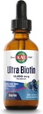 KAL Ultra Biotin 10000mcg DropIns, Liquid Biotin Drops, Hair Growth Supplement, High Potency Vitamin B7, Healthy Hair, Skin, Nails and Energy Support, Natural Mixed Berry Flavor, Approx. 59 Serv, 2oz