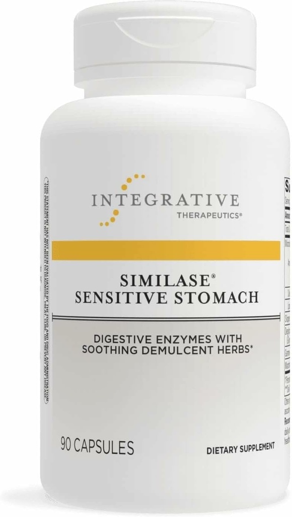 Integrative Therapeutics Similase Sensitive Stomach - Support for Sensitive Stomachs* - Dairy-Free & Vegan - 90 Capsules (45 Servings)