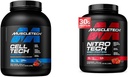 MuscleTech Cell-Tech Creatine Powder & Nitro-Tech Whey Protein Powder Bundle | Muscle Builder & Recovery Formula | 6 lbs Creatine & 4 lbs Whey | Strawberry Flavor