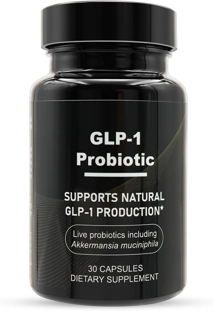 GLP-1 Probiotic - 500M AFU Multi-Strain Probiotic + Prebiotic, Naturally Support GLP-1 Production & Curb Appetite, Delayed Release, Third-Party Tested, for Men & Women