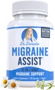 Best Migraine Relief Product with Magnesium - Migraine Assist Supplement with Quercetin, Feverfew, Butterbur, CoQ10 from Dr. Danielle, 90 Capsules
