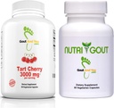 Tart Cherry Extract Highly Potent 3000 mg and NutriGout Uric Acid Support