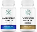 Mindful Focus Bundle - 7 Mushroom Complex & Brain Support for Cognitive Clarity and Nootropic Enhancement