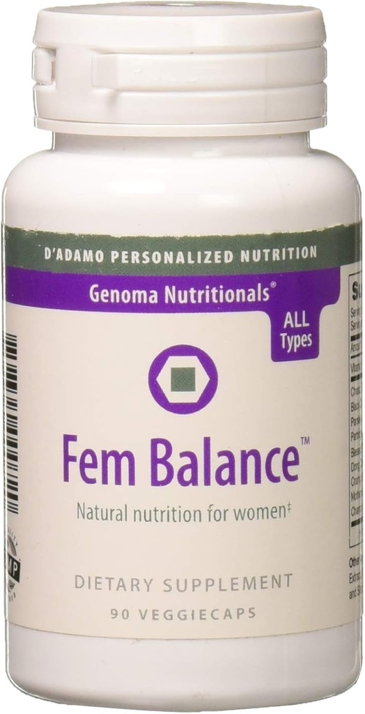 D'Adamo Personalized Nutrition Fembalance, 90 Count