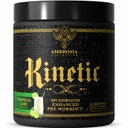 Ambrosia Organic Mushroom Pre Workout Powder with Creatine 3g | Lion's Mane, Cordyceps & Reishi | Clean Pre Workout | Mushroom Energy & Focus | 24 Servings | Tropical Lime