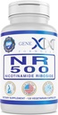 Genex Formulas NR Nicotinamide Riboside 500mg/Serving (120 Capsules) NAD+ Precursor for Healthy Aging - GMP-Certified, Non-GMO, Gluten-Free, Vegetarian (1 Pack)