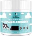 Marafiki Liposomal Bovine Colostrum Supplement - Grass Fed Colostrum Powder - High Bioavailability, Easy to Mix (60 Servings)