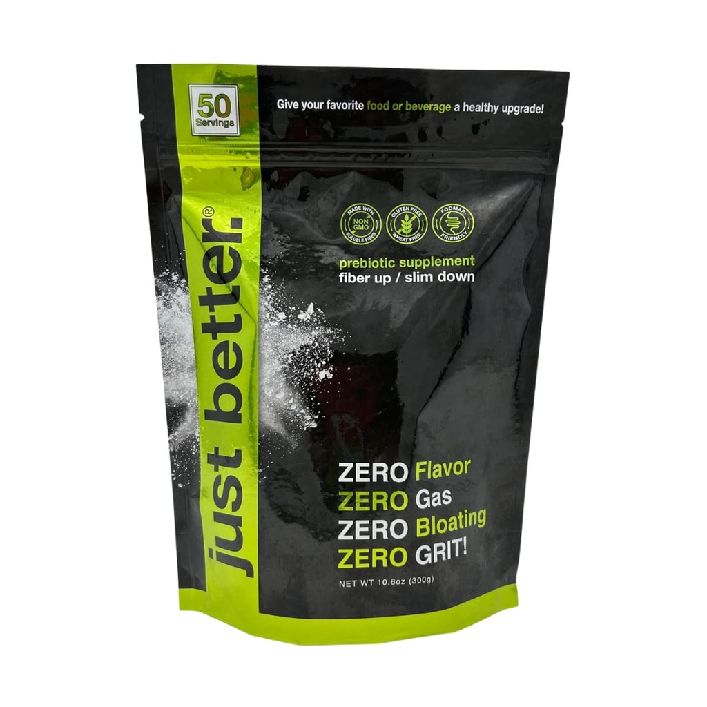 just better. Prebiotic Fiber Supplement for a Healthy Gut | Fiber Powder with Zero Grit Zero Taste and No Bloating or Gas | Feel Full Faster | Keto Non-GMO Gluten Free Vegan 50 Servings