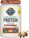 Garden of Life Organic Vegan Protein Powder, Plant Based & BCAAs, Organic Protein Powder with Probiotics & Enzymes, Non-GMO, Gluten-Free Lactose Free, Vanilla Chai, 1.2 LB