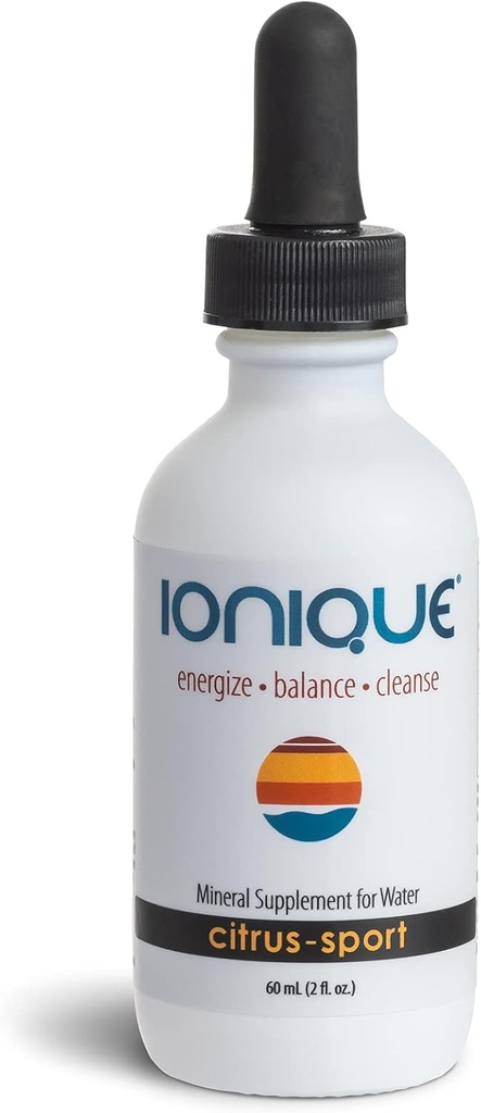 NEW Ionique Mineral Supplement for Water - Magnesium, Trace Mineral & Electrolyte Hydration System, Support for Migraine, Constipation, Brain Fog, Muscle Cramps, Sleep, One 2 oz bottle of Liquid Drops