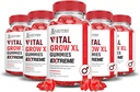 Justified Laboratories (5 Pack) Vital Grow XL Extreme 2000MG Performance Gummies Advanced Formula Formulated with ACV Pomegranate Beet Juice Powder B12 Vegan Non GMO 300 Gummys