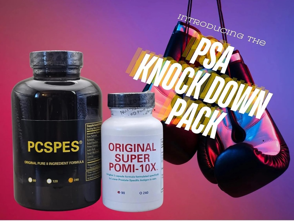 Super POMI 10X Prostate Health Supplements for Men - Supports Healthy PSA Levels, Better Bladder Control and Nighttime Urination - Non-GMO, Soy-Free 330 Count