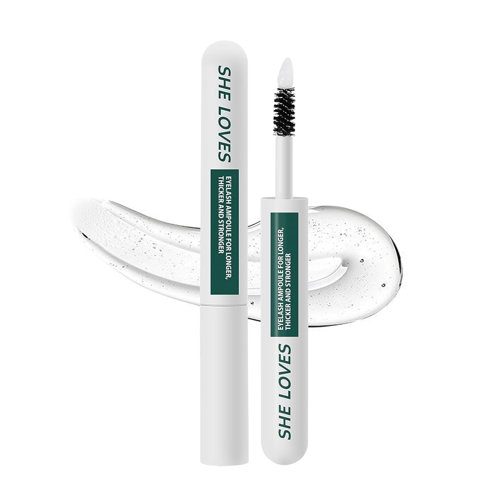 Advanced Eyelash Growth Serum 2-in-1 Brush Head to Grow Lashes for Longer, Thicker, Stronger