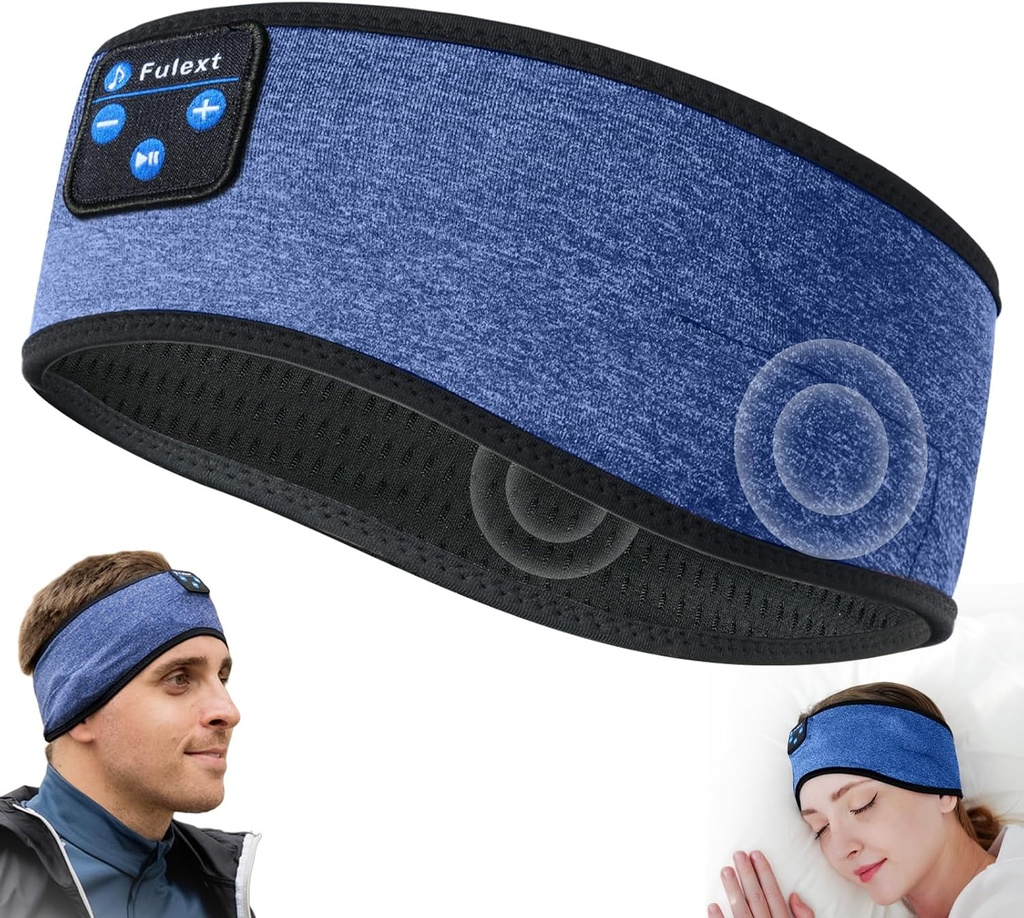 Sleep Headphones Headband10Hrs Bluetooth Headband with Cozy Earbuds Comfortable Sleeping Headphones for Side Sleepers, Sleep & Lounge Gift Idea for Women Men