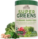 Country Farms Organic Super Greens Natural Flavor, 50 Organic Super Foods, Packed with Fiber, USDA Organic Drink Mix, Fruits, Vegetables, Mushrooms & Probiotics, Supports Energy, 6g Fiber