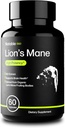 Notable Select Lion's Mane Mushroom Supplement | 20:1 Extract | Premium Cognitive Support | Organic | Lab-Tested | Pure Ingredients (1 Bottle / 1-Month Supply)