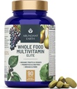 Abundant Earth Whole Food Multivitamin for Women, Daily Multi Vitamins Supplements for Men/Mens Multivitamins + B Complex, Probiotic Multi Enzyme, Omegas for Organic Energy, Mood, Digestion 90ct