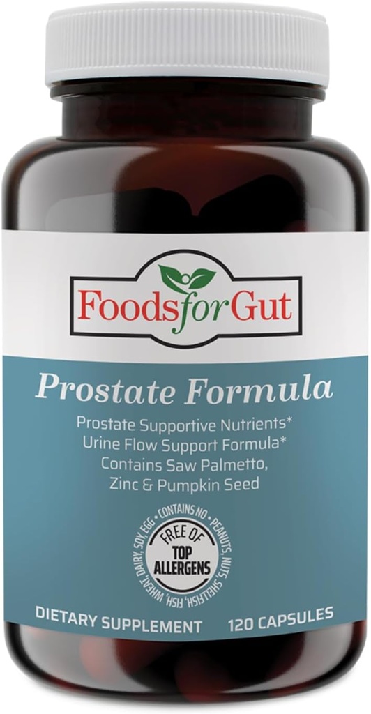 Innovative Prostate Formula for Men | with Saw Palmetto, Pumpkin Seed, & Zinc | 120 Vegetarian Capsules | Support Urinary Function, Prostate Health | Better Sleep