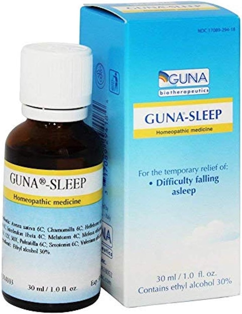 GUNA Sleep Homeopathic Natural Sleep Support Aid - 1 Ounce