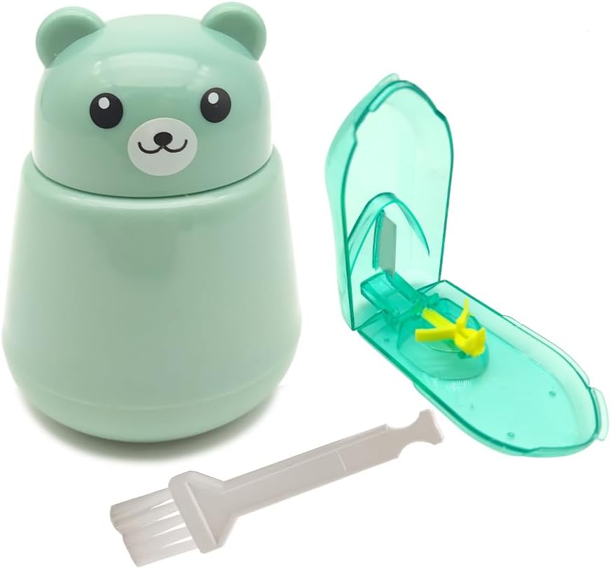 CoaGu 2-Pack Pill Crusher and Cutter Grinder | Effortlessly Crush Small or Large Pills into Fine Powder | Easy Cleaning | Green