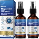 Generic 2 Pack Pure Magnesium Oil Spray, Magnesium Oil Spray, 100% Pure & Natural Organic Concentrated Magnesium Chloride Oil