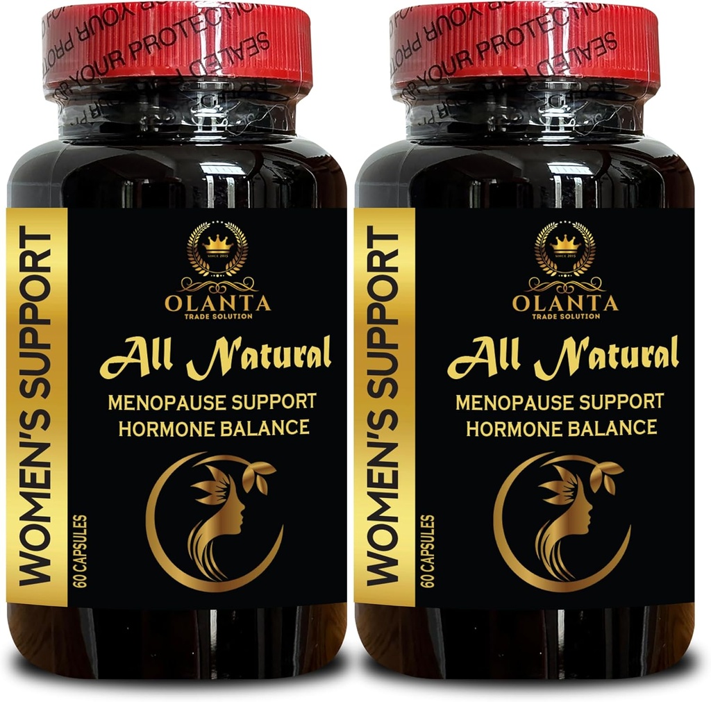 Menopause Support Supplement - Supplement for Hot Flashes, Black Cohosh Root Pills and Herbal Supplement, Menopause Supplements for Women Support Pills - 2 Bottles 120 Capsules