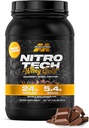 Muscletech Whey Protein Powder (Double Rich Chocolate, 2LB) - Nitro-Tech Whey Protein Isolate Smoothie Mix for Lean Muscle &amp; Recovery - 24g of Whey Gold for Women &amp; Men - Packaging May Vary