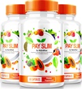NutraRize (3 Pack) Pay Slim Capsules, PaySlim All-Natural Supplement for Healthy Weight Loss, Premium Formula to Achieve Body and Fitness Goals, Official Reviews (180 Capsules)