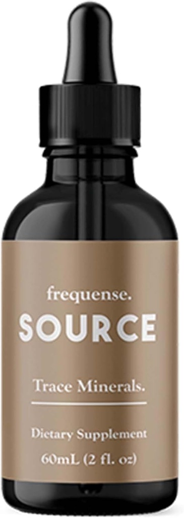 FREQUENSE - Source Trace Minerals - Fulvic Mineral Powder for Bone Health, Nutrient Absorption, Skin Support, Gut Health & Electrolytes - 60 ml