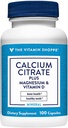 Calcium Citrate+Magnesium&Vitamin D,Multi-Mineral Bone Health Supplement,Vitamin D Aids Absorption, Calcium 999mg, Magnesium 567mg, Vitamin D 612IU per Daily dose (100 Capsules) by The Vitamin Shoppe