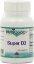 Nutricology Super D3 Dietary Supplement - Bone & Immune Support, Cholecalciferol with C & E, Vegetarian Capsules, Gluten Free - 60 Count