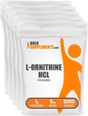 BulkSupplements.com L-Ornithine HCl Powder - Ornithine Supplement, Amino Acids Supplement - Gluten Free, 1g per Serving, 1kg (2.2 Pound) (Pack of 5)